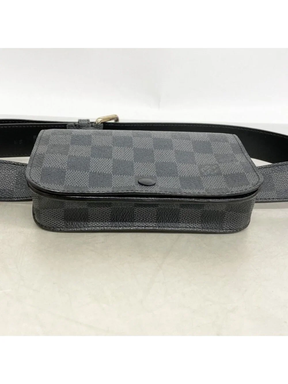 Louis Vuitton Waist Bag Damier Graphite Ceinture Pochette Homme Black